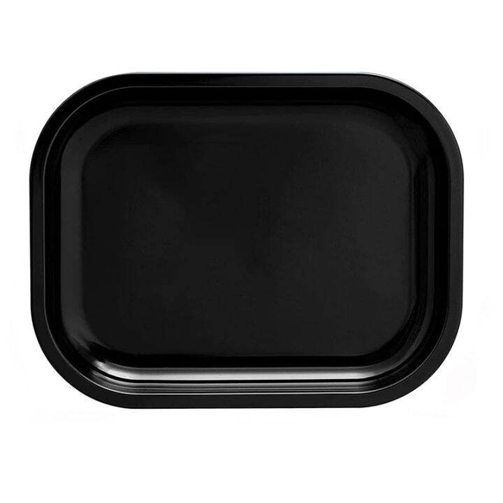 Metal Rolling Tray Black 18*14cm DIY Cigarette Tool Tinplate Plate
