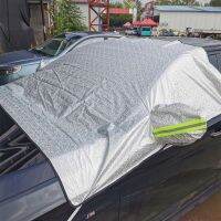 [COD] Car sunshade snow thickened half car sunscreen heat insulation dustproof frost winter and summer dual-use