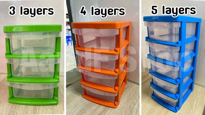 ลิ้นชักพลาสติก-plastic-drawer-กล่องเก็บของลิ้นชักใส-กล่องเก็บของ-3-4-5ชั้น-ลิ้นชัก-กล่องเก็บเอกสาร-สีสันสดใส