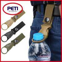 PETI STUDIO มี3สี เข็มขัด carabiner อุปกรณ์เดินป่ากีฬา มัลติฟังก์ชั่ ตะขอแขวนสายรัด แฟชั่นสำหรับผู้หญิง ไนลอนทำจากไนลอน ตะขอกระเป๋าเป้สะพายหลังกุญแจ กิจกรรมกลางแจ้งกลางแจ้ง