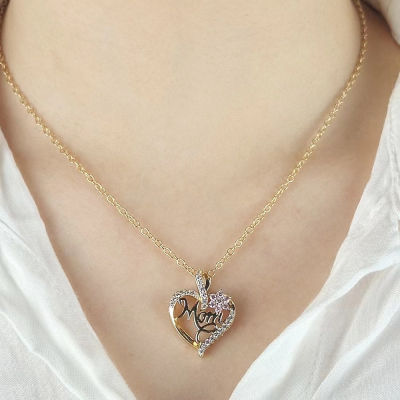2023 Women Gift Love Quality Heart Flower Necklace New Pendant