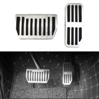 2pcs Car Gas Pedal Brake Pedal Cover For Jaguar XE XF F-PACE 2015-2018 Car Truck Parts Pad Aluminum Alloy Car Pedal Non Slip Pedals  Pedal Accessories