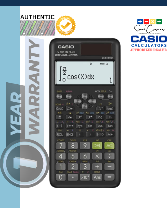 Calcolatrice Scientifica Casio Fx-991ESPlus-2 - 417 Funzioni Con Display Naturale