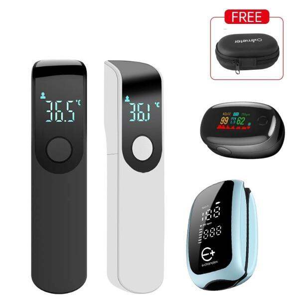 [Ready Stock]Rechargeable Finger Pulse Oximeter Forehead temperature
