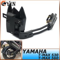 สำหรับรถจักรยานยนต์ยามาฮ่า TMAX530 2012-2018 TMAX560 2019-2021ชั้นวางป้ายทะเบียนรถไฟ LED บังโคลนหลังจานตัวกำจัดบังโคลนรถ