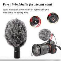 Microphone Furry Windshield Noise Cancellation Stereo Outdoor Portable Removable suitable for Public Speaking Singing Interview