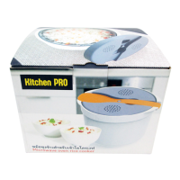 Kitchen PRO หม้อหุงข้าวสำหรับเข้าไมโครเวฟ หม้อหุงข้าวด้วยไมโครเวฟ 2 ลิตร