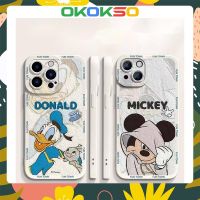 เคสโทรศัพท์มือถือคู่รัก แบบนิ่ม กันกระแทก ลายการ์ตูนโดนั์ดั๊ก สําหรับ OPPO Reno8 Reno7pro reno6 7z 5 R17 A72 A53 A9 2023 4Z 5G 2F F11 A31 F9 A3S Findx3pro Findx5pro