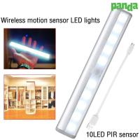 Pandas home หลอดไฟ 10LED ตรวจจับความเคลื่อนไหว ไฟเซ็นเซอร์ หลอดไฟติดผนัง หลอดไฟแบบไร้สาย Motion Sensor ติดตั้งง่าย ใช้งานสะดวก ไฟ