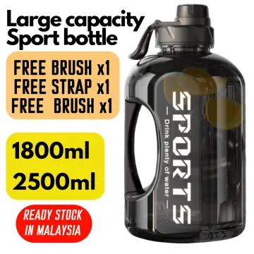 Portable 2.5L Water Bottle with Straw & Handle Leakproof BPA Free Big Water  Jug for