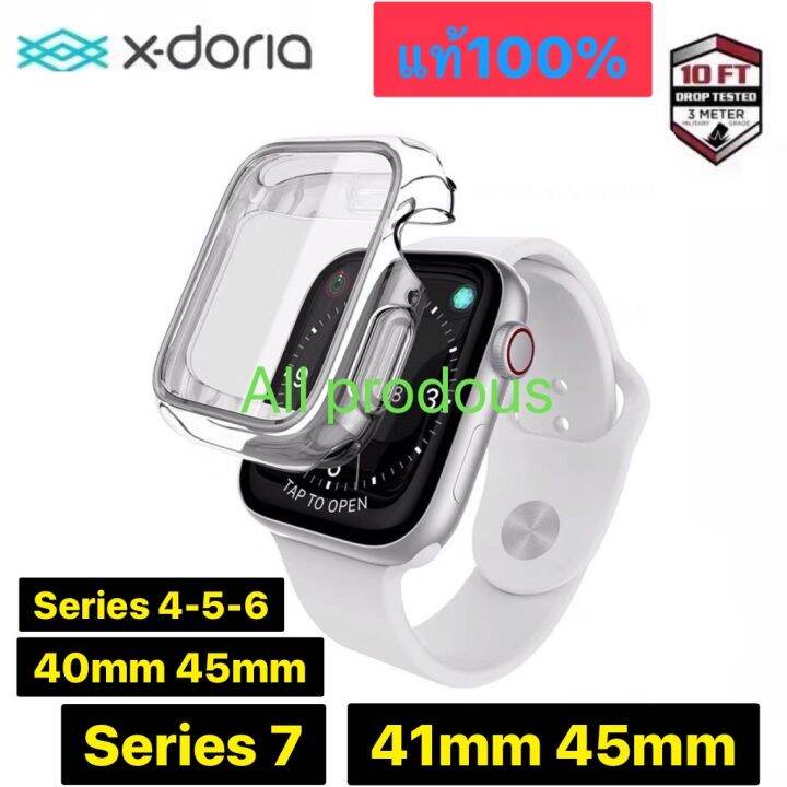 X Doria Defense 360º Apple Watch Series 4 5 6 40mm 44mm Series 7 41mm 45mm เคสใสกันกระแทก แบบ 3938