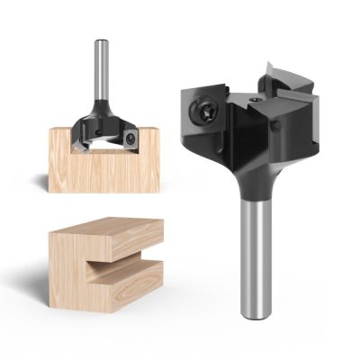 1PC 3-Flute Wood Planer Bit 37mm 59mm เส้นผ่านศูนย์กลางการตัด 8mm 12mm Shank Spoilboard Surfacing Router Bit Insert Carbide Slab