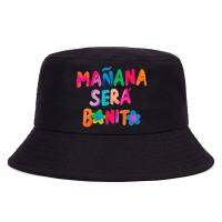 Manana Sera Bonito Topi Bucket Karol G ผ้าฝ้ายกลับระบายอากาศหมวกใส่ตกปลาหมวกคู่รักหมวกกันแดดผู้หญิง twzhvj