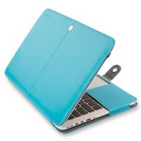 【♘COD Free Cas♘】 yqrg3yz Mosiso Book หนัง Pu เคสหุ้มสำหรับ Macbook Pro 15แบบ A1398แท็บเล็ตอุปกรณ์ติดโน๊ตบุ๊คสีดำสีน้ำตาลสีแดง