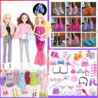 เร่เข้ามาซื้อชุด Boneka สำหรับเด็กเจ้าหญิง Barbie 30ซม. เดรสของเล่นของขวัญวันเกิดเด็กผู้หญิง