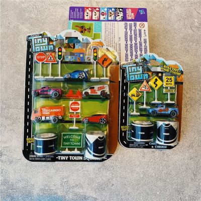 tiny town traffic track sticker play house floor seamless tape childrens toy car with road signs
