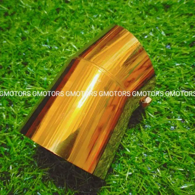 Muffler tip gold and titanium for stock pipe/stainless/tip extension