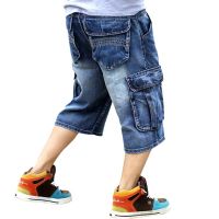 Denim Short Mens Big size Loose baggy Short jeans for men boys Hip Hop Skateboard pants for Rappers Rap trousers