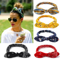 Fashion Women Print Headbands Girls Summer Bohemian Hair Bands Vintage Cross Turban Bandage Bandanas HairBands Hair Accessories