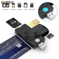 ❏▫ Smart External Card Reader USB 2.0 SIM Card TF Smart Memory Card Reader Adapter Flash Drive Cardreader Adapter for Computer