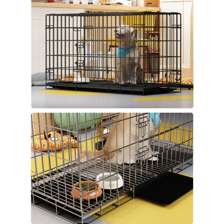 Dog Cage with Poop Tray Pet Collapsible Cage Foldable Pet Cage Lazada PH