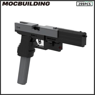 Moc Build Blocks Glock 26 Rubber Band Gun Pistol 299Pcs Bricks Super Weapons Series Kid Gift Educational Toys Collection XMAS