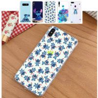 โปร่งใส ซิลิโคน อ่อนนุ่ม เคสโทรศัพท์ หรับ Samsung A34 M52 A04 M30S A23 M23 M53 M21 A54 M30 A40S A9 A14 A04S M33 Plus TPU ปก TG-302 Lovely Stitch