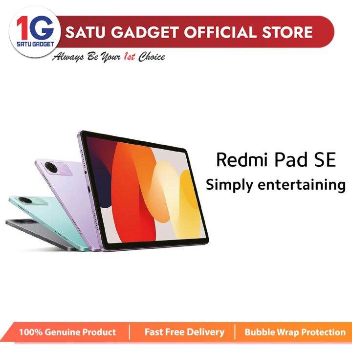 Xiaomi Redmi Pad SE 8GB + 256GB Tablet – Original Malaysia Set | Lazada