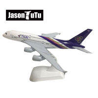 JASON TUTU 20เซนติเมตรสายการบินไทยแอร์บัส A380เครื่องบินรุ่นเครื่องบินเครื่องบินรุ่น D Iecast โลหะ1300ขนาดเครื่องบินโรงงานขายส่ง