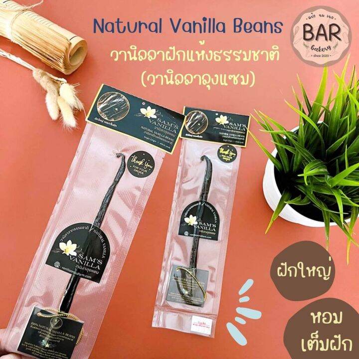 วานิลลาฝักแห้งธรรมชาติ วานิลลาลุงแซม Natural Vanilla Beans SAM'S