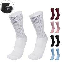 【hot】ﺴ  New Aero Cycling Socks Silica Gel Non-slip Breathable Racing Men Calcetines Ciclismo