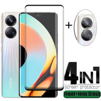 4-in-1 สำหรับ Realme 10 Pro Plus Glass สำหรับ Realme 10 Pro Plus กระจกนิรภัย HD โทรศัพท์ฟิล์มสำหรับ OPPO Realme 10 Pro Plus เลนส์ Glass-SOPO STORE