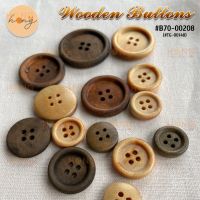 กระดุมไม้ Wooden on #B70-00208(TG-00148)