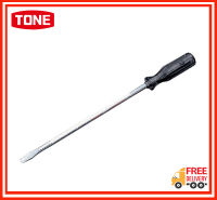 Tone Specialized Car Equipment Screwdriver KLD-M3 ไขควงด้ามพลาสติกแกนทะลุหัวตอก-ด้ามยาว (ปากแบน) ขนาด 1.0x9.0 mm.