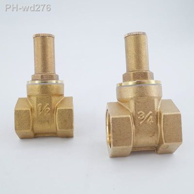 Brass gate valve with lock DN15 1/2 DN20 3/4 DN25 1 inside the triangle key water pipe water meter front anti-theft lock valve