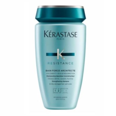 Kerastase Resistance Bain Force Architecte Strengthening Shampoo (Brittle, Damaged Hair, Spilt Ends : 1-2) 250 ml แชมพูสำหรับผมแห้งเสียมาก