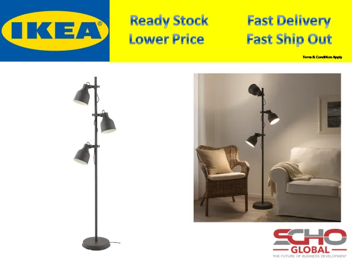 hektar floor lamp bulb size