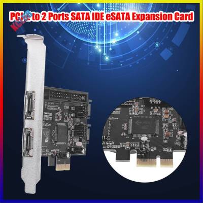 การ์ดขยาย PCI Express PCI PCI PCIe ไป2 ESATA การ์ดจู่โจมอะแดปเตอร์ไอดีอี SATA