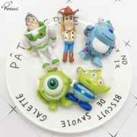 PANUCCI PVC Buzz Lightyear ตุ๊กตาของเล่นพวงกุญแจรูปแกะสลักขนาดเล็กของเล่นโมเดลรูปสัตว์ตุ๊กตาประดับ Buzz Lightyear ฟิกเกอร์แอคชั่น