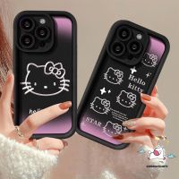 เคสนิ่มสีดำสุดเท่ห์สำหรับ Redmi 9 10A 9C NFC 10C 9T A2 A1 9A Redmi Note 9 12 11 10S 10 Pro Max POCO M3การ์ตูนดวงตานางฟ้าน่ารักเฮลโลคิตตี้เคสกันกระแทกดาว