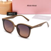 fashion retro mens and womens miumiuˉlarge-frame sunglasses travel street photography polarized sunglasses