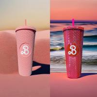 Barbiee Studded Tumbler Barbi Land Water Bottle With Barbi Water Bottle Land Straw Q0C0