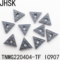 10ชิ้น TNMG220404-TF IC907คาร์ไบด์แทรก Cnc ภายนอกตัดเปลี่ยนเครื่องมือ TNMG220404คาร์ไบด์เปลี่ยนแทรกเครื่องมือ