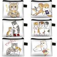 Cartoon kitten Print Coin Purse Cute Cat Girl Fashion Wallet Woman Shopping Portable Coin Bag Card Bag Gift