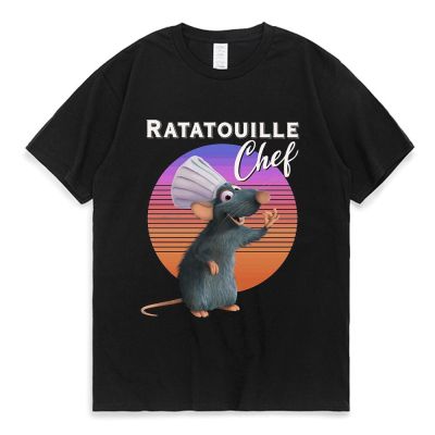 Ratatouille Little Chef Remy T-Shirt Cute Cartoon Graphic Short Sleeve Tee Shirt Mens s Vintage Streetwear T Shirt Tops XS-4XL-5XL-6XL