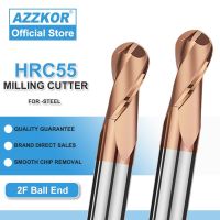 【LZ】 Milling Cutter Alloy Coating Tungsten Steel Tool Cnc Maching Hrc55  Ball Nose Endmills AZZKOR Top Milling Cutter Machine Endmill