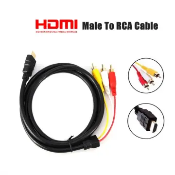 HDMI to RCA Cable 5ft/1.5m HDMI Male to 3 RCA Video Audio AV Component