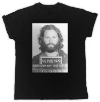 _ Flashpoint AG Jim Morrison Mugshot Tshirt Cool เสื้อแขนสั้น Unisex เสื้อยืดสีดำS-5XL