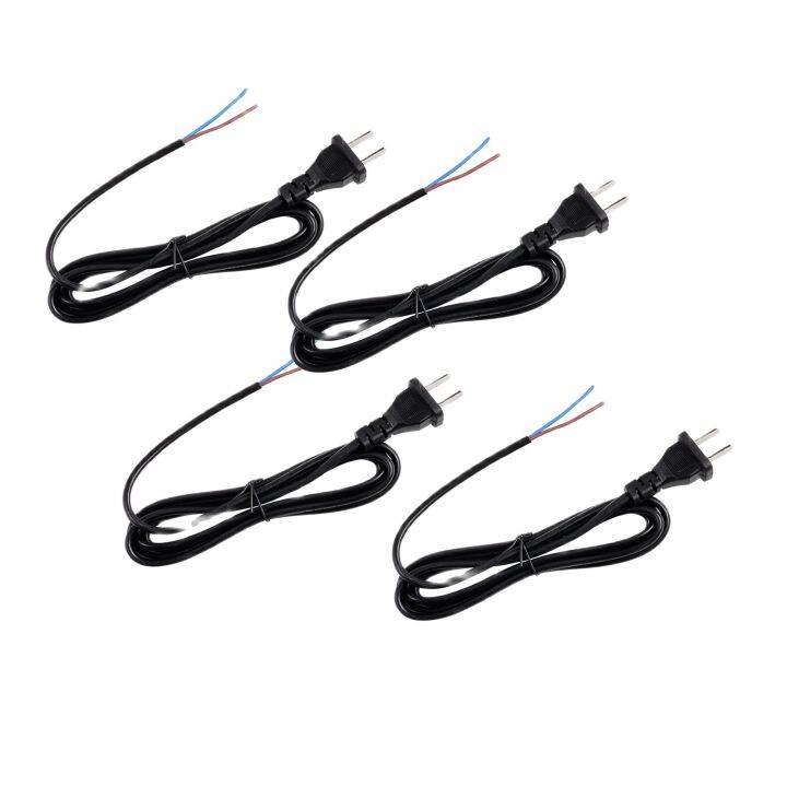 set of4 Power Cord Pin Plug Wire Replacement Heavy Duty Power Supply