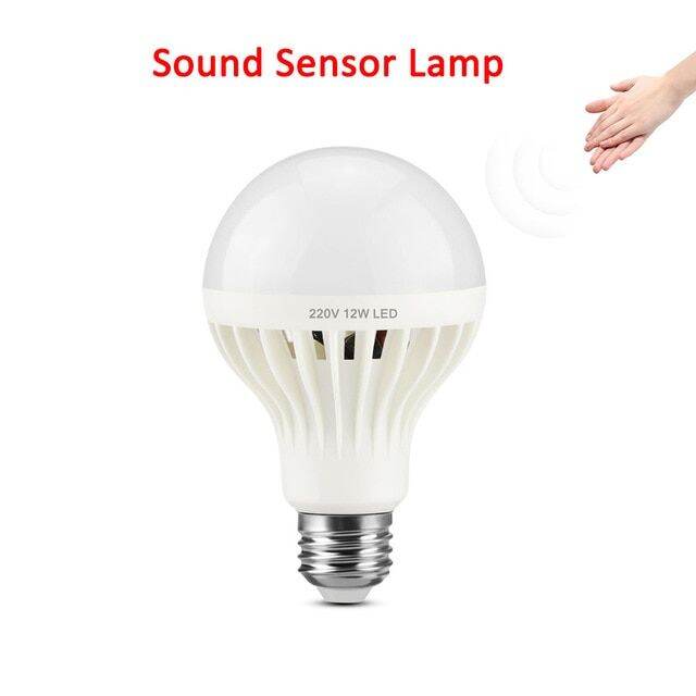 E27 220v Pir Motion Sensor Led Bulb Sound Voice Sensor Lamp 5w 7w 9w